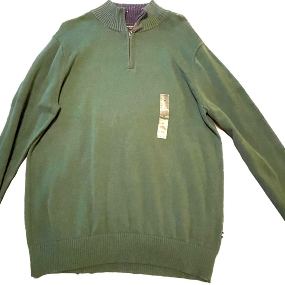 Men’s Vintage Medium Nautica Pullover Sweater with Zipper